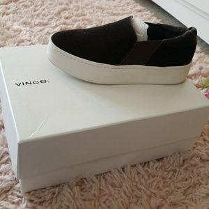 vince brown suede shoes